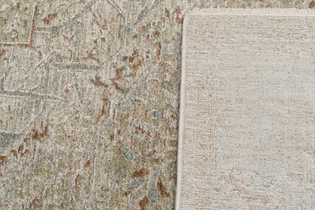Pacific 15941-813 Beige/Cream/Coral Area Rug