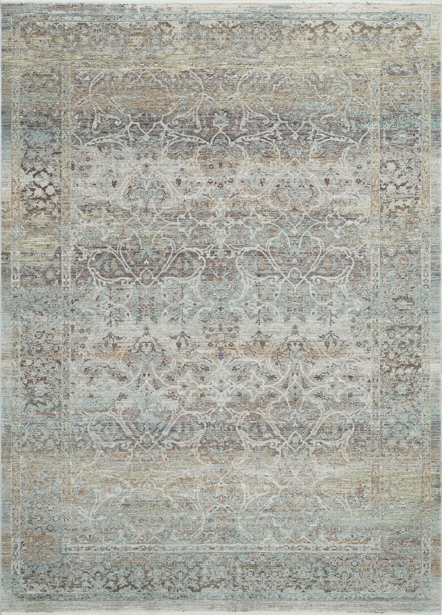 Pandora 17642-580 Navy/Beige Area Rug