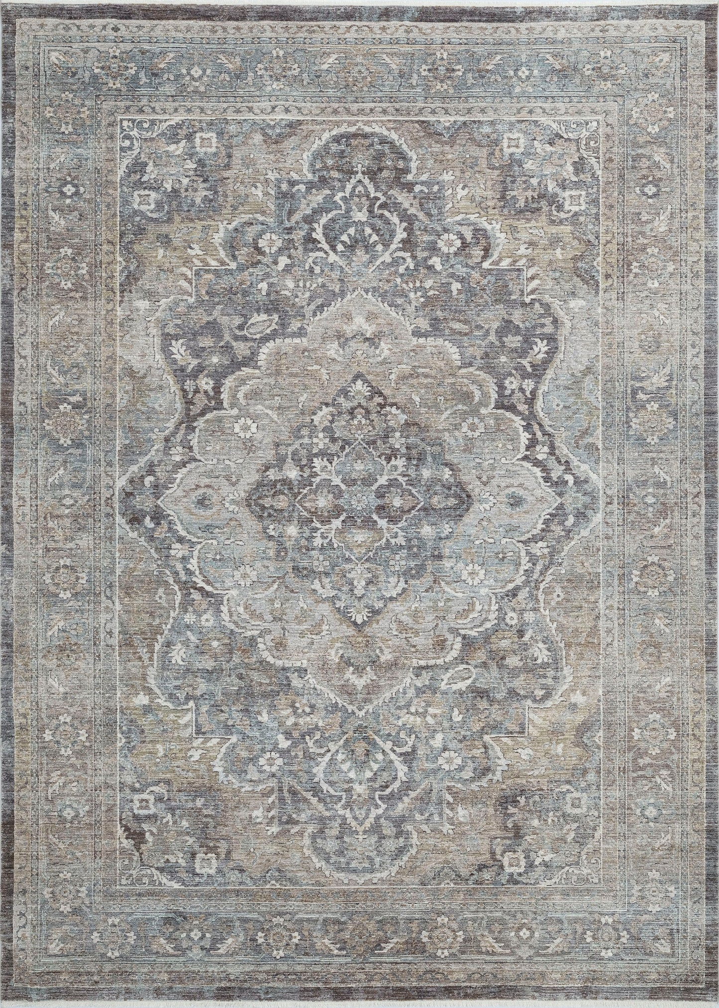 Pandora 17653-980 Grey/Beige Area Rug