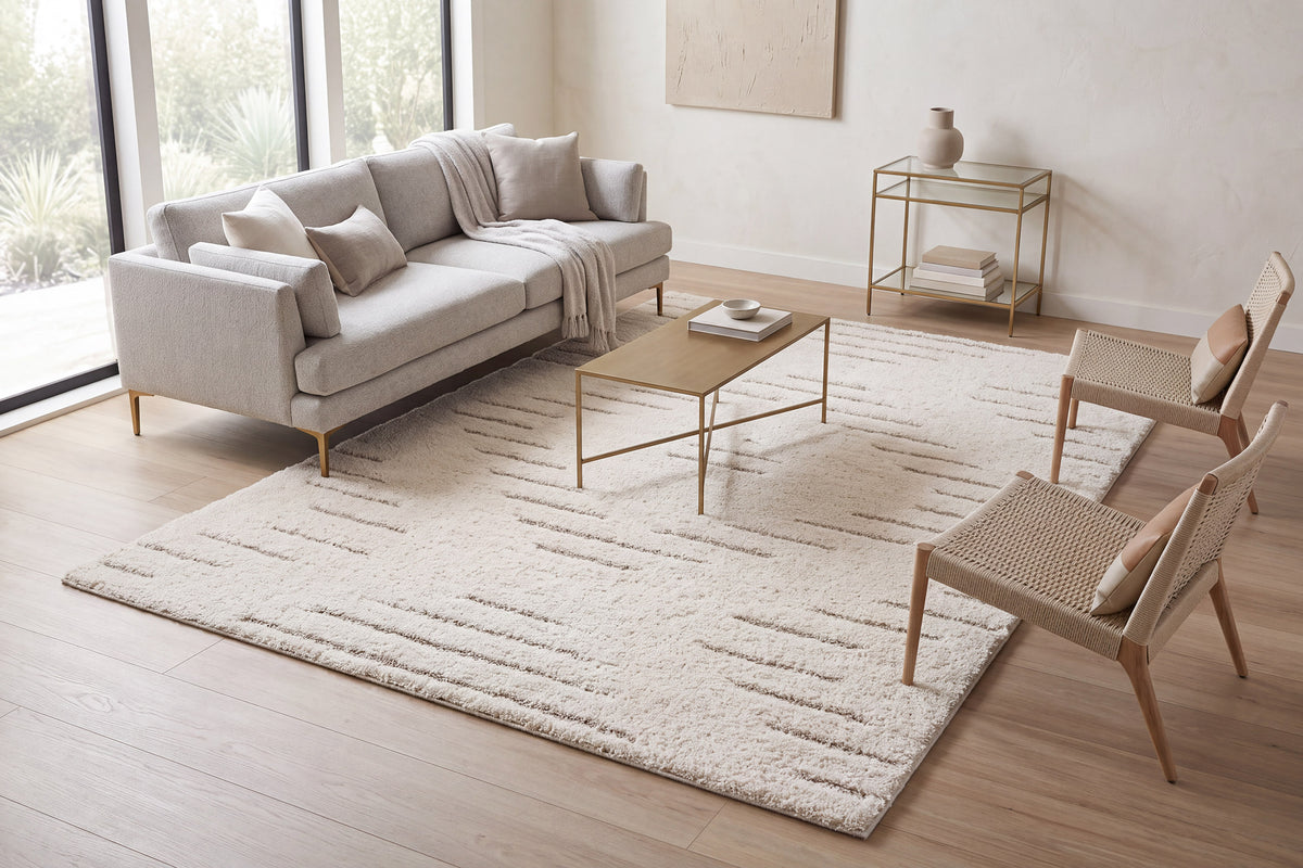 Pike 11202-180 Ivory/Beige Area Rug