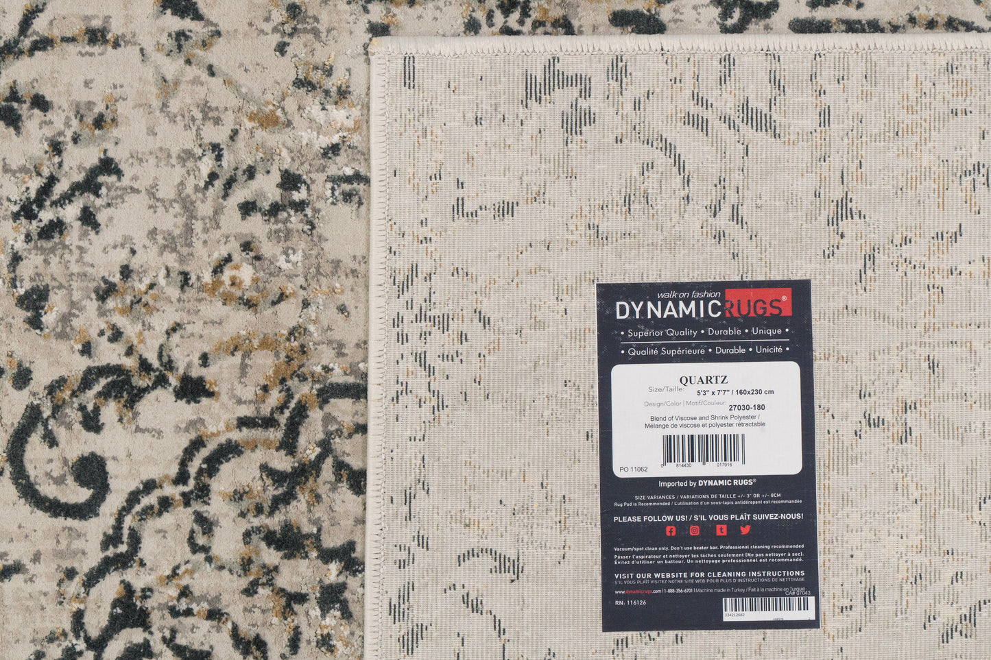 Quartz 27030-180 Beige Area Rug