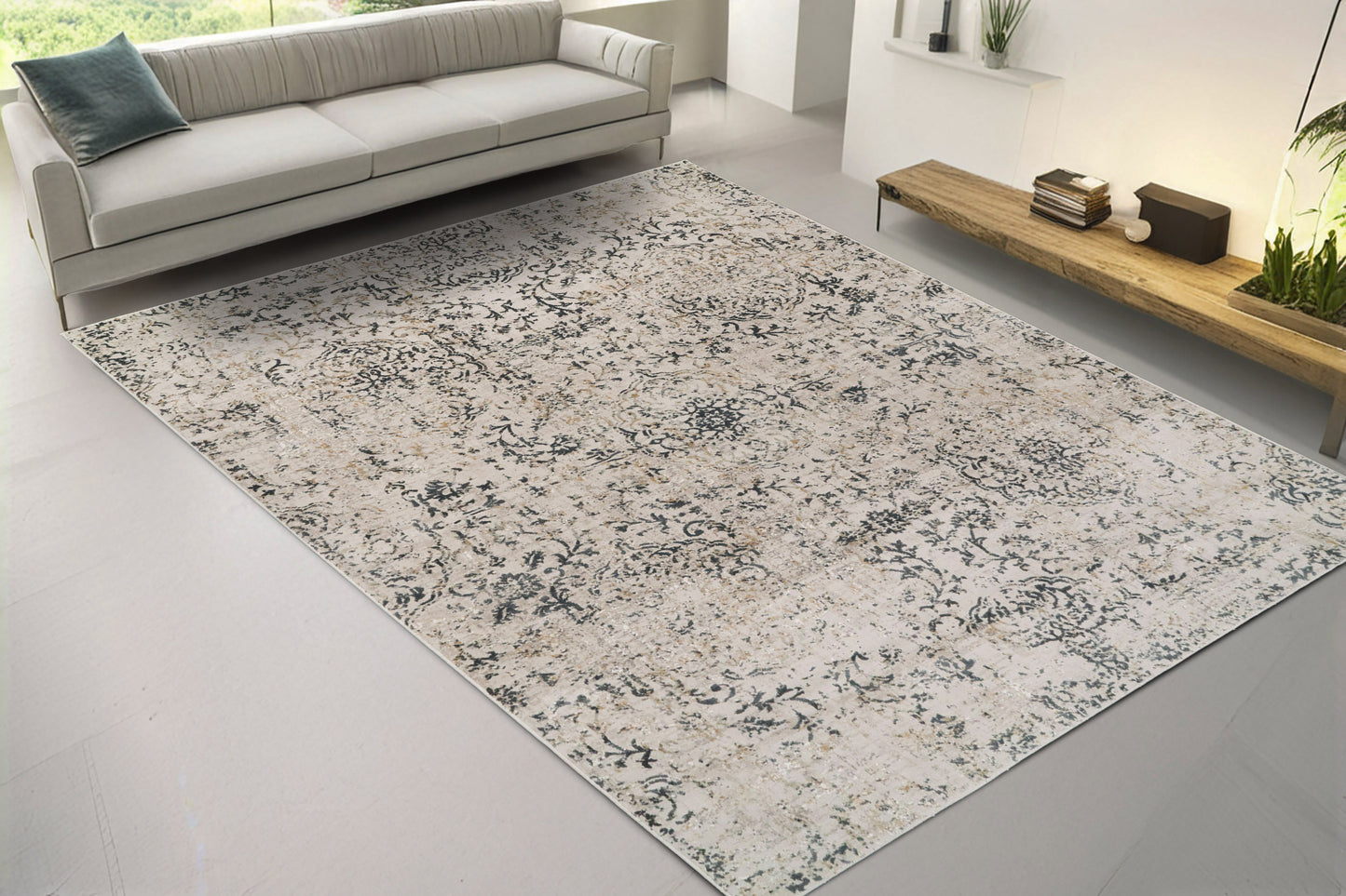 Quartz 27030-180 Beige Area Rug