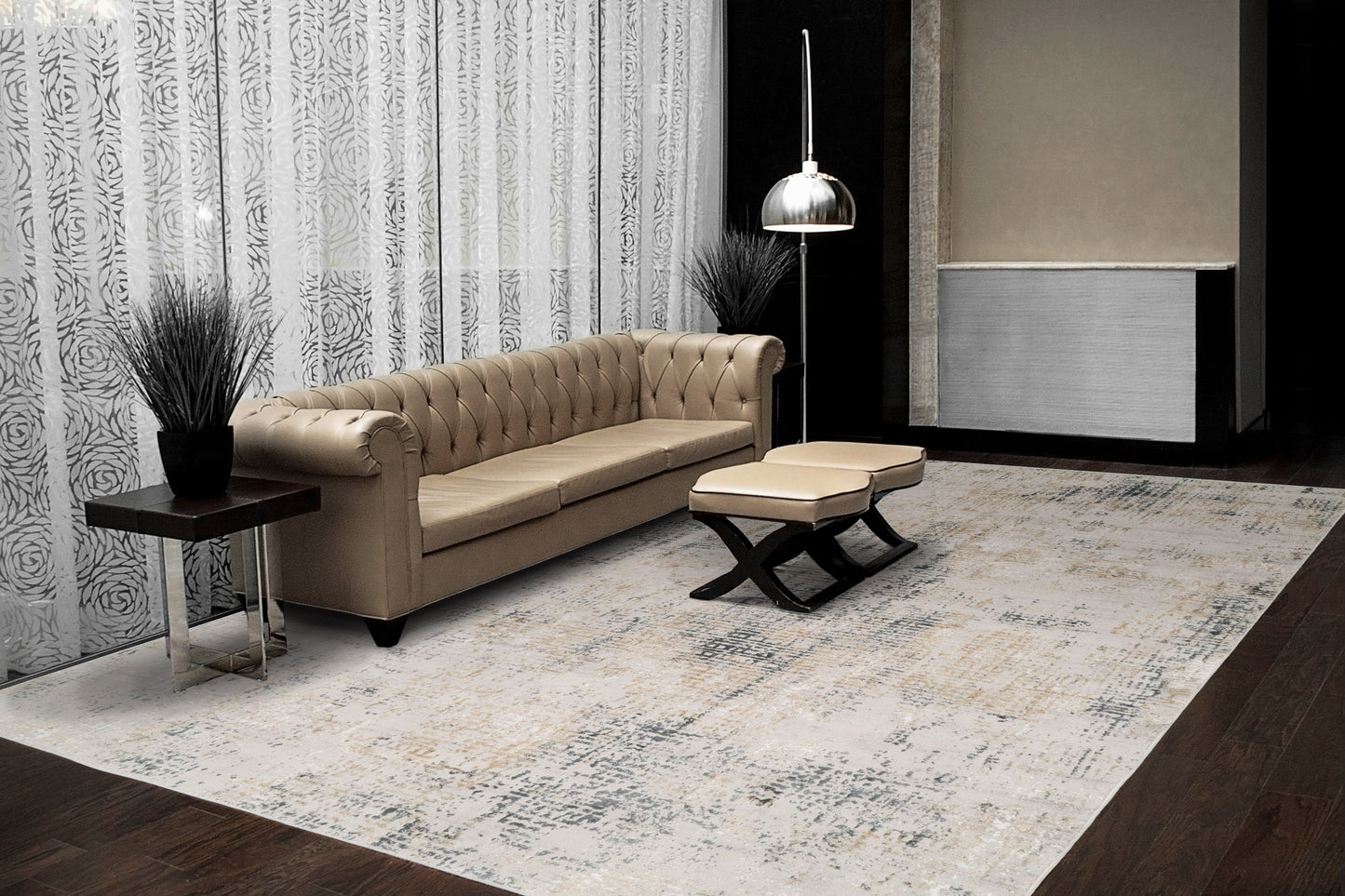 Quartz 27035-190 Grey Area Rug