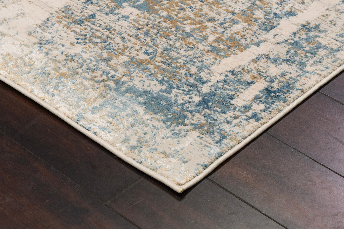 Quartz 27050-150 Ivory/Blue Area Rug