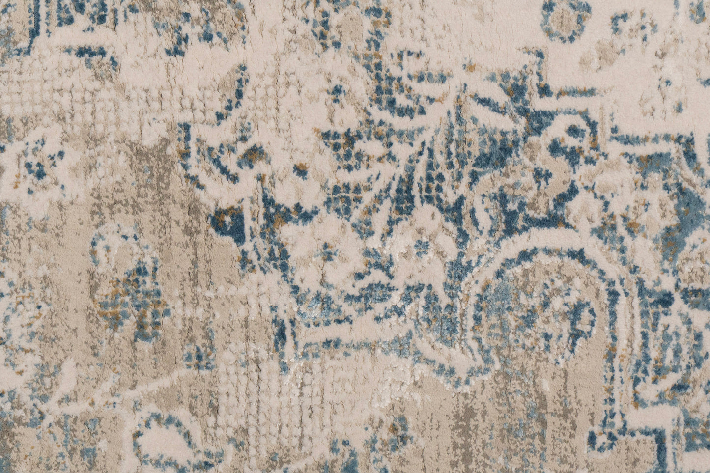 Quartz 27064-195 Ivory/Grey/Blue Area Rug