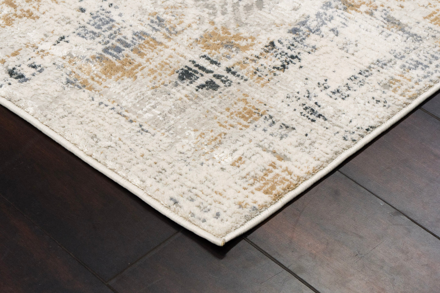 Quartz 27071-155 Ivory/Slate Area Rug
