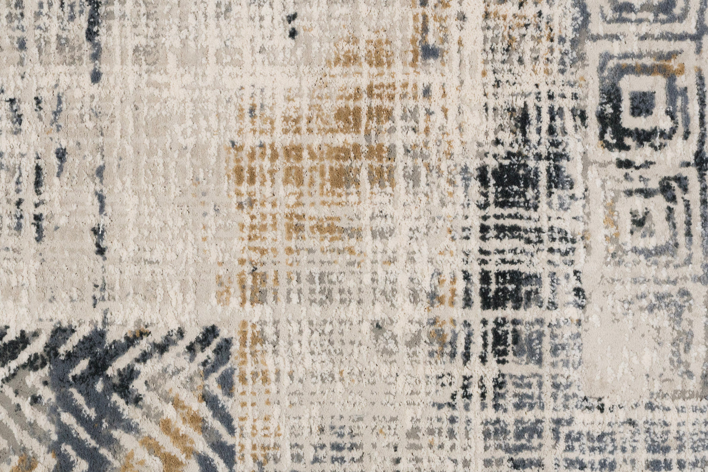Quartz 27071-155 Ivory/Slate Area Rug