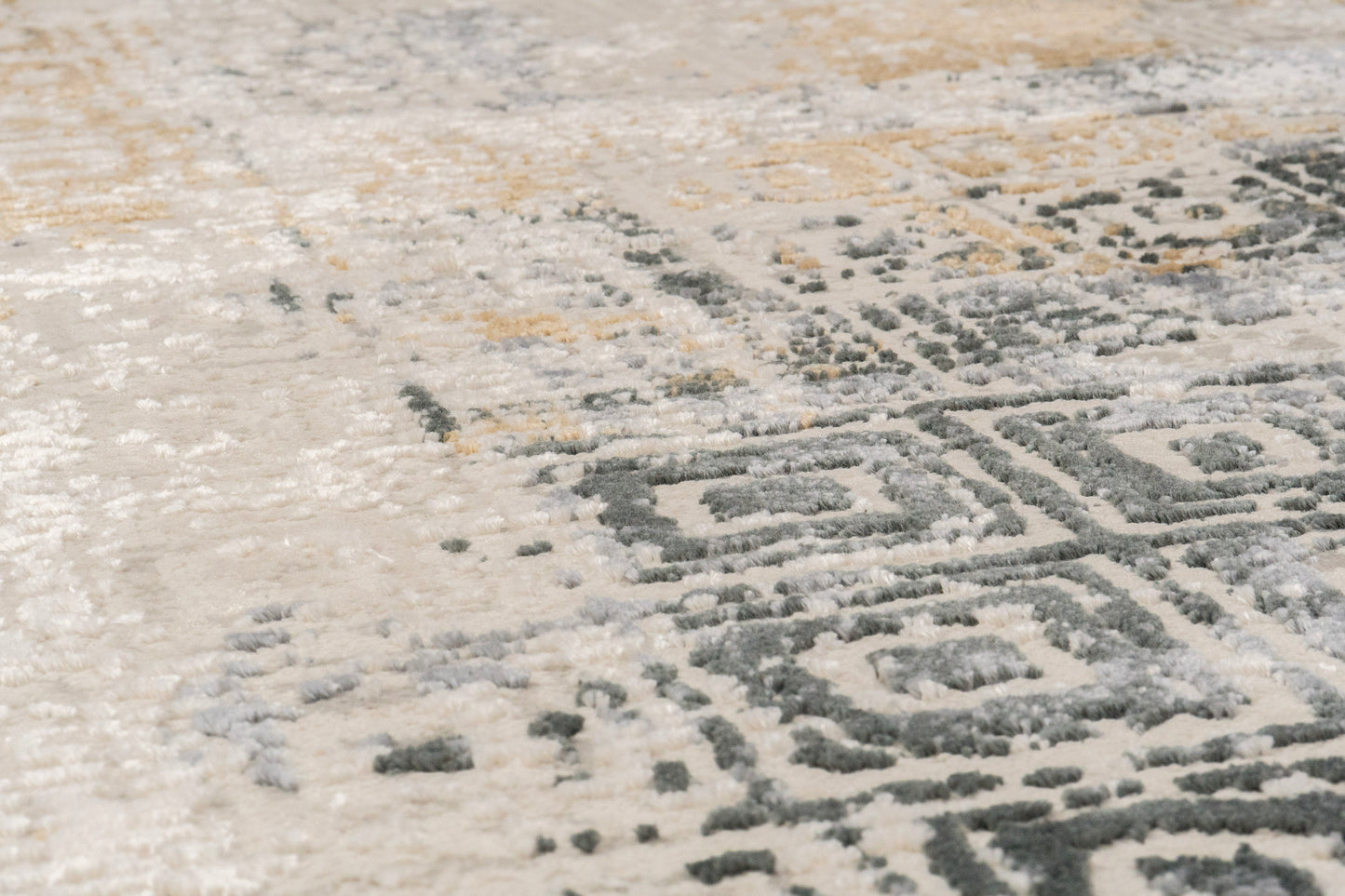 Quartz 27071-155 Ivory/Slate Area Rug