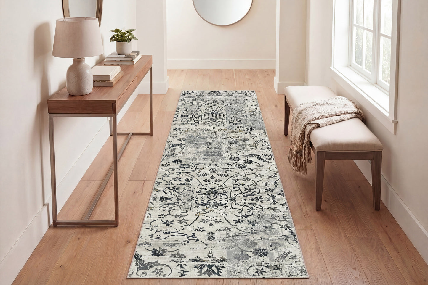 Quartz 25010-190 Light Grey Area Rug