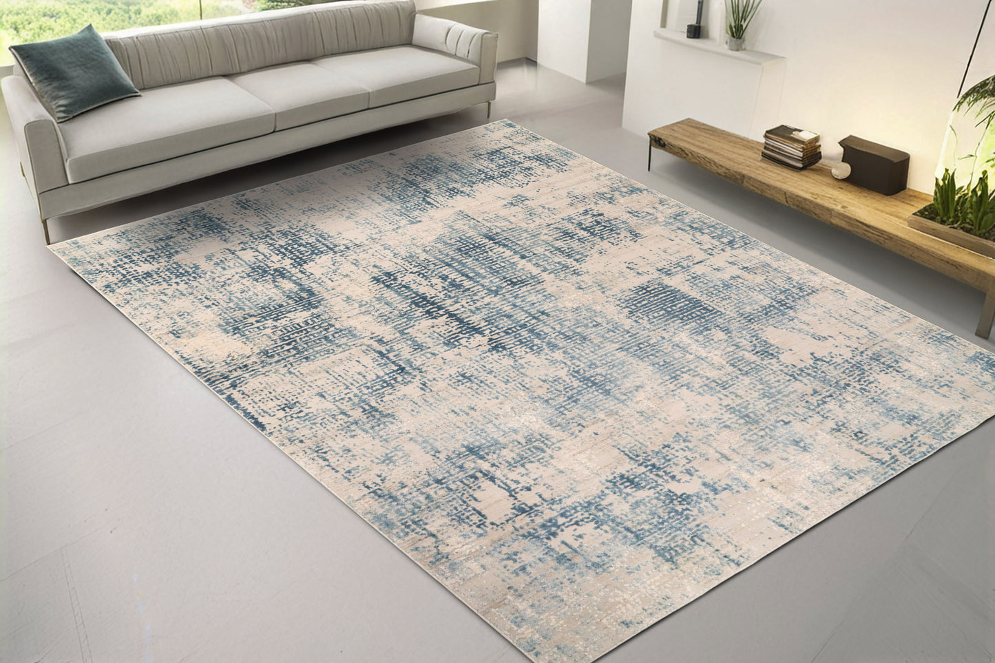 Quartz 27035-150 Blue Area Rug