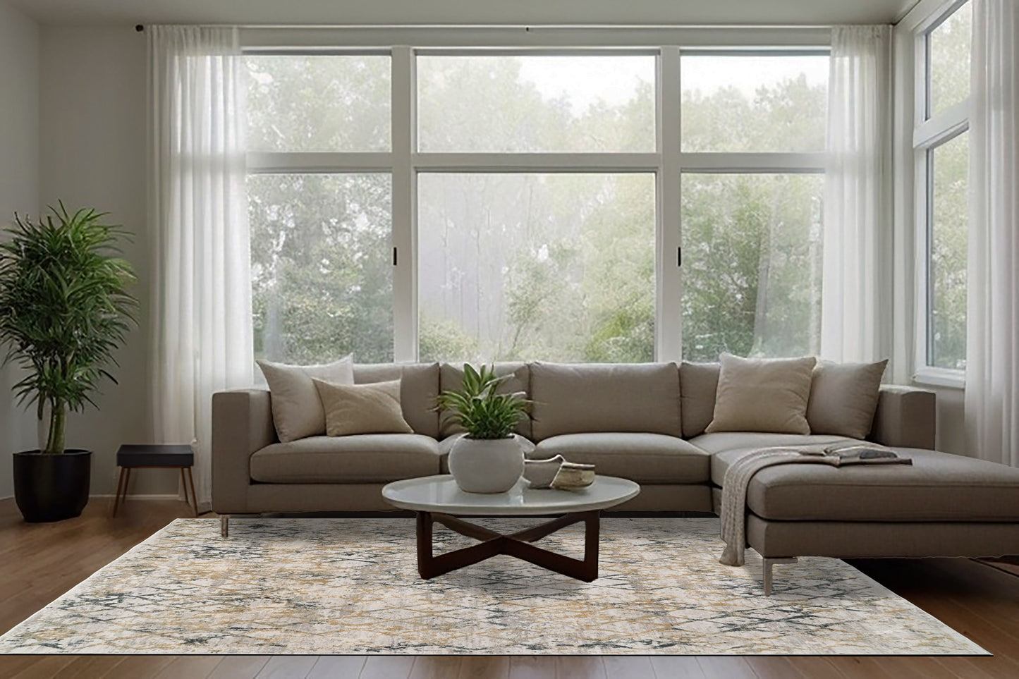 Quartz 27039-115 Light Beige/Grey Area Rug