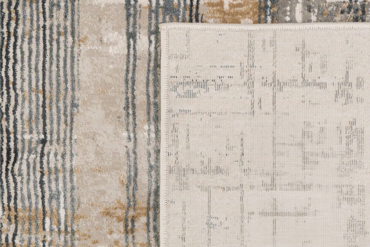 Quartz 27072-155 Ivory/Slate Area Rug