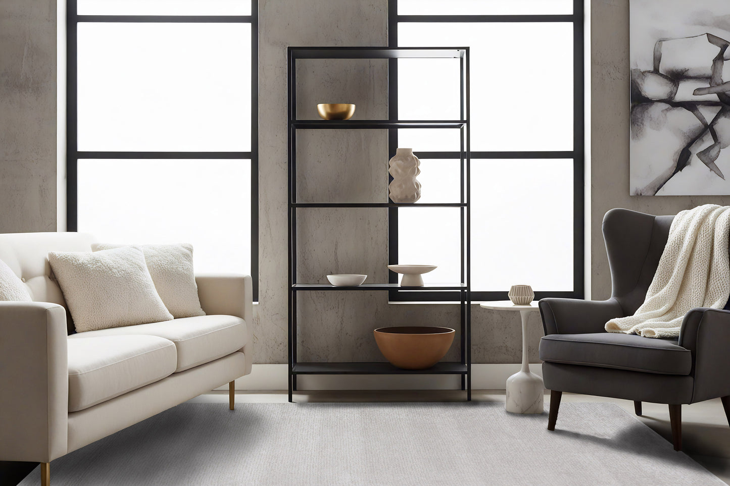 Quin 41008-2121 Light Grey Area Rug