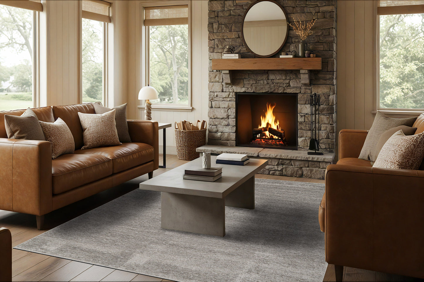 Quin 41008-7121 Grey Area Rug