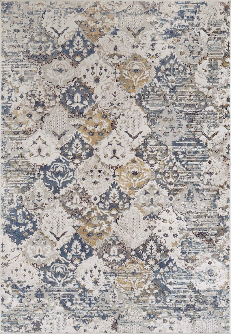 Reha 1063-185 Cream/Beige/Blue Area Rug