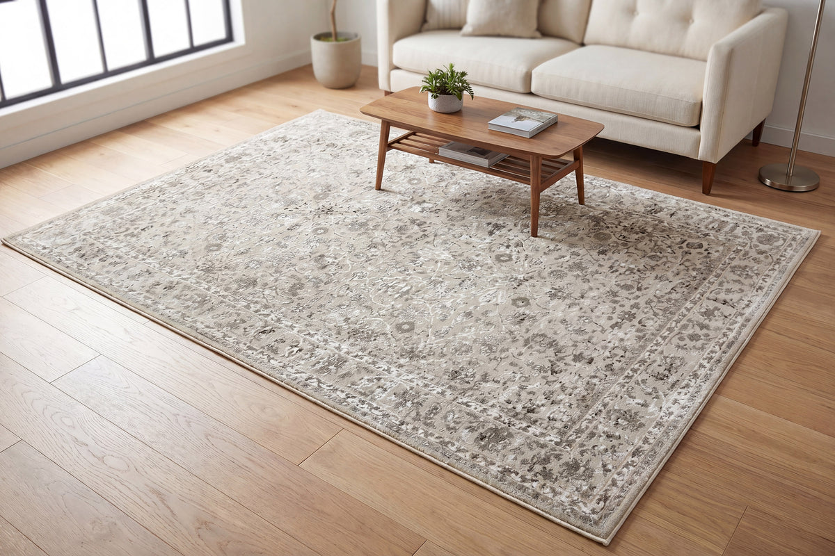 Renaissance 3151-190 Ivory/Grey Area Rug