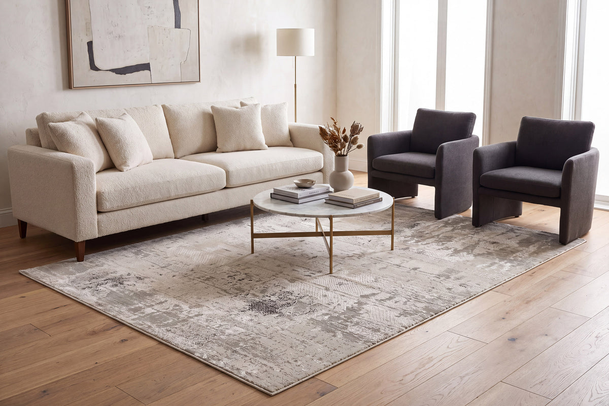 Renaissance 3152-190 Ivory/Grey Area Rug