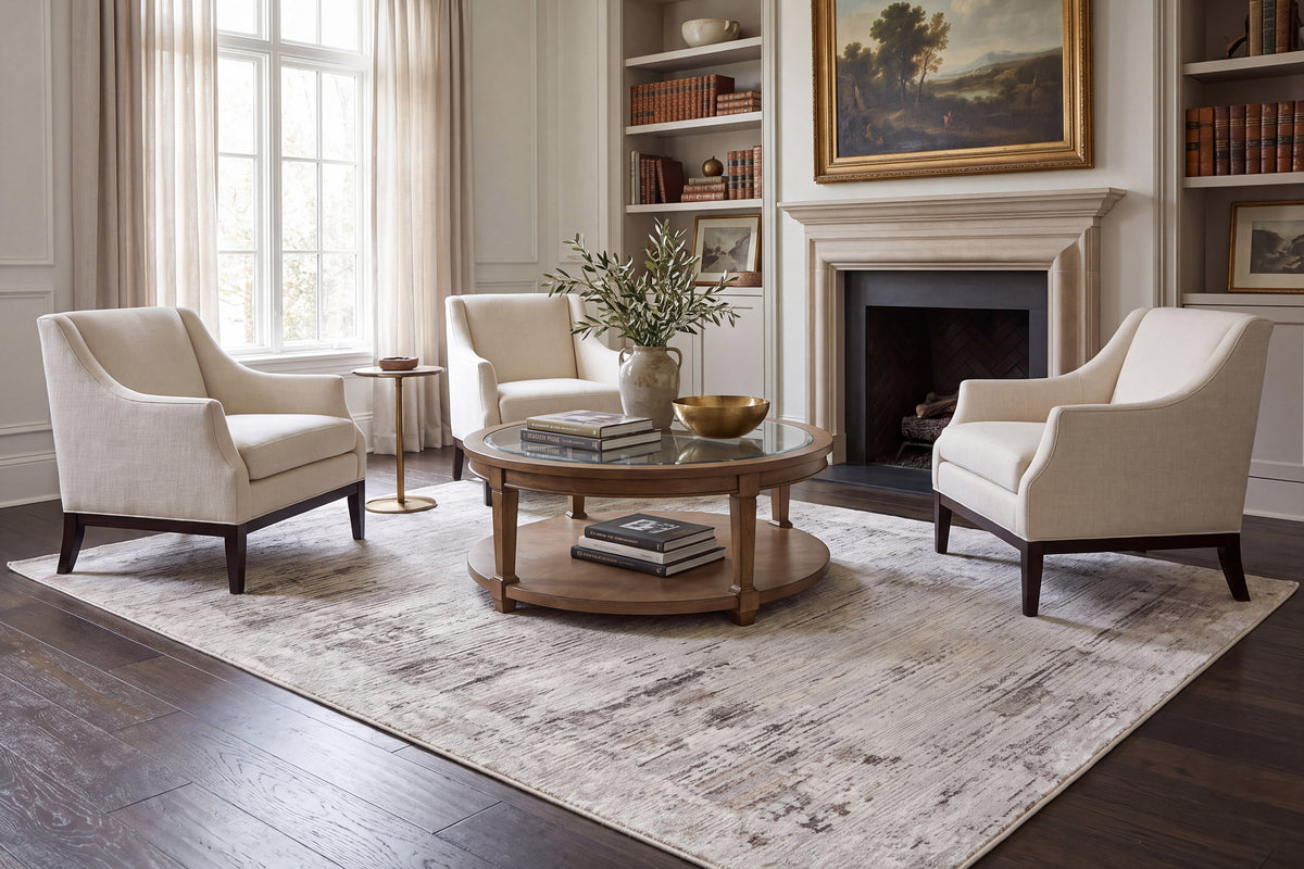 Renaissance 3154-190 Ivory/Grey Area Rug