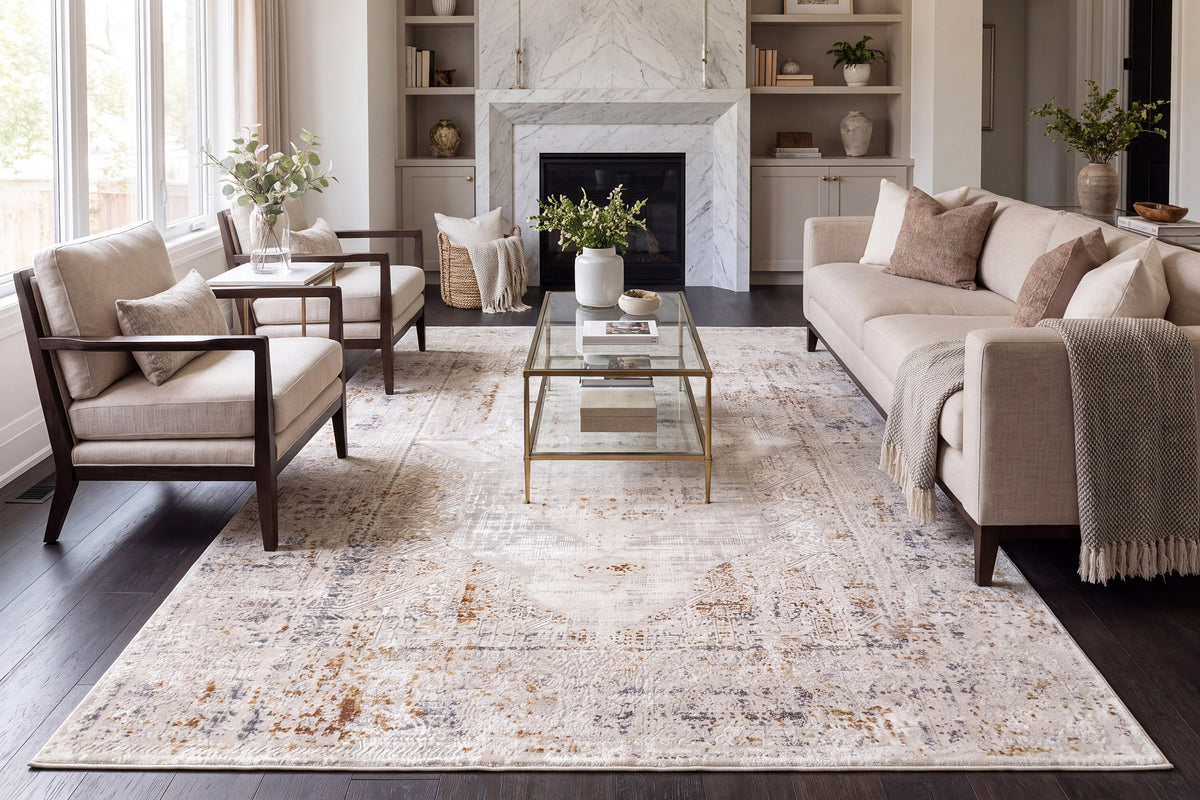 Renaissance 3155-199 Ivory/Multi Area Rug