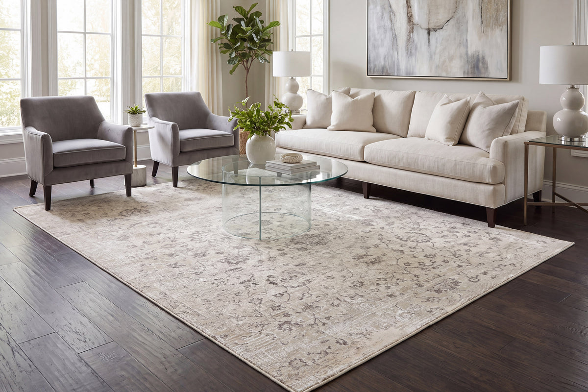 Renaissance 3157-190 Ivory/Grey Area Rug
