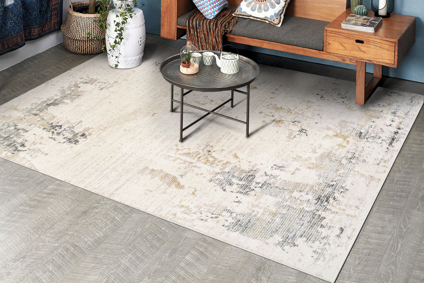 Roma 3179-159 Cream/Navy/Multi Area Rug