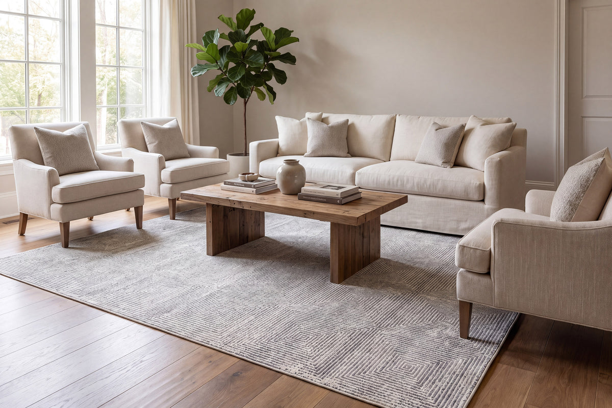 Rori 9350-900 Grey Area Rug