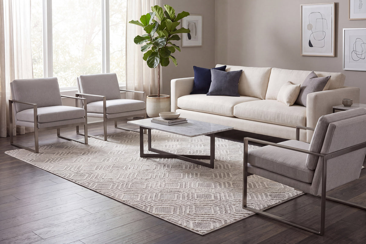 Rori 9351-900 Grey Area Rug