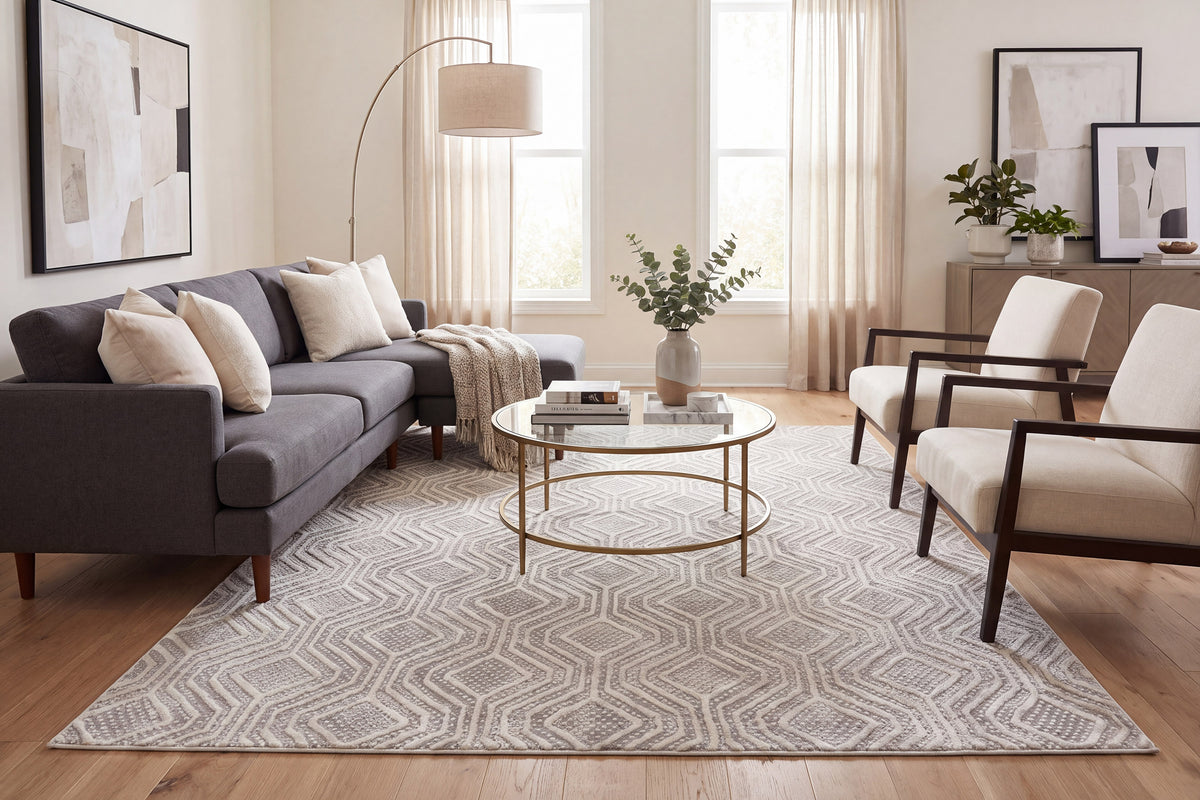 Rori 9351-900 Grey Area Rug