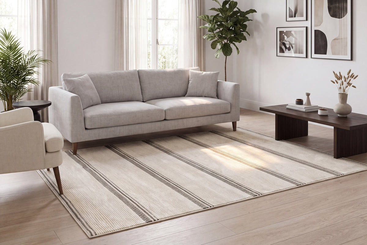 Rori 9352-109 Ivory/Charcoal Area Rug