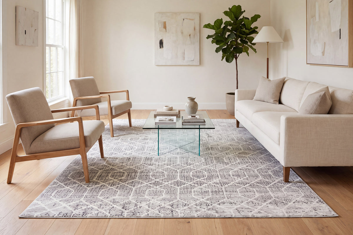 Rori 9354-190 Ivory/Charcoal Area Rug