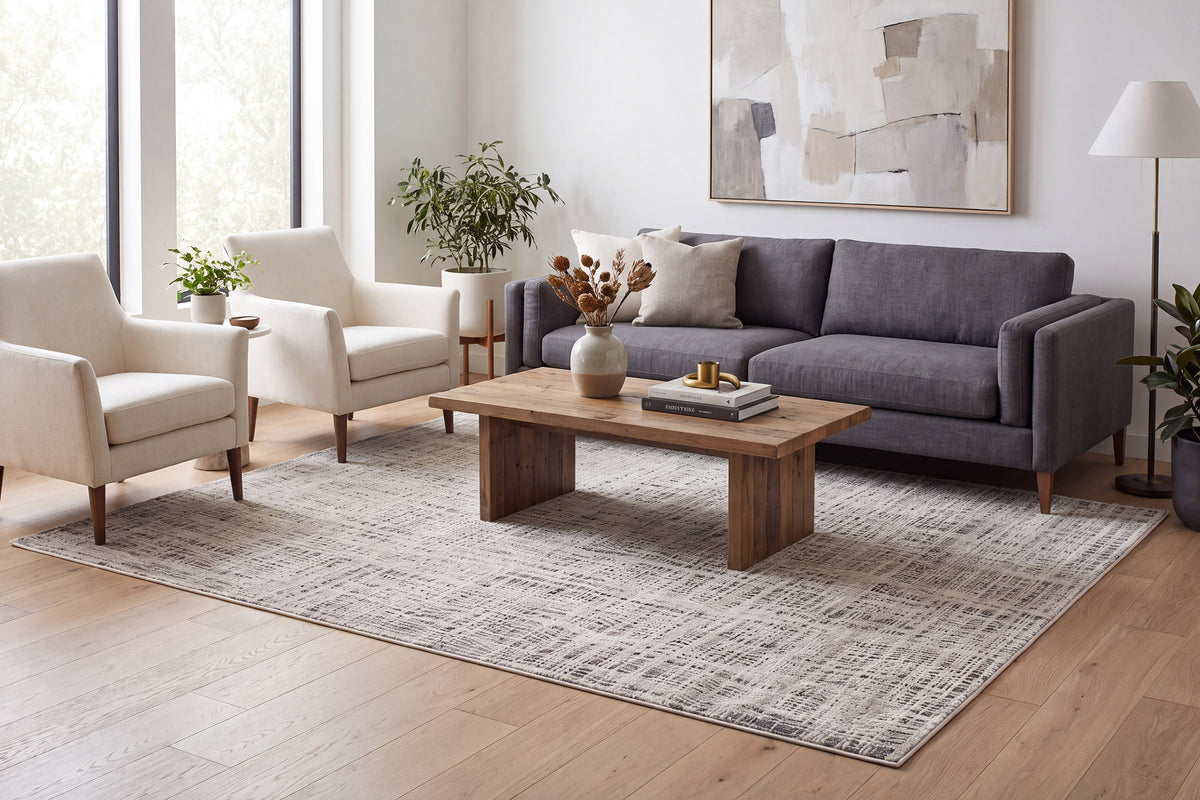 Rori 9355-900 Grey/Charcoal Area Rug