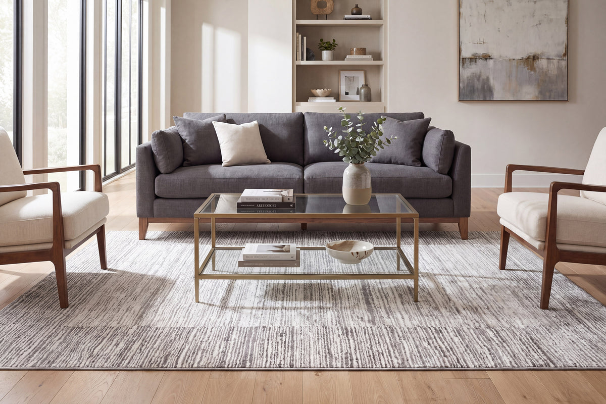 Rori 9356-900 Grey/Charcoal Area Rug