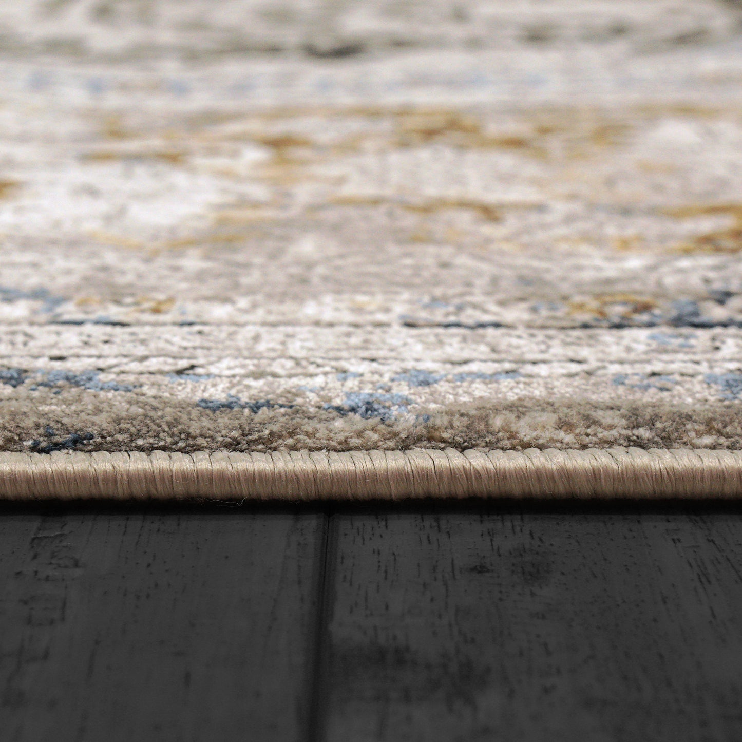 Ruby 2185-197 Ivory/Grey/Gold Area Rug