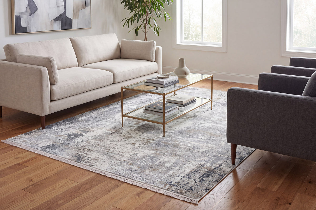 Ruby 2160-109 Ivory/Grey Area Rug