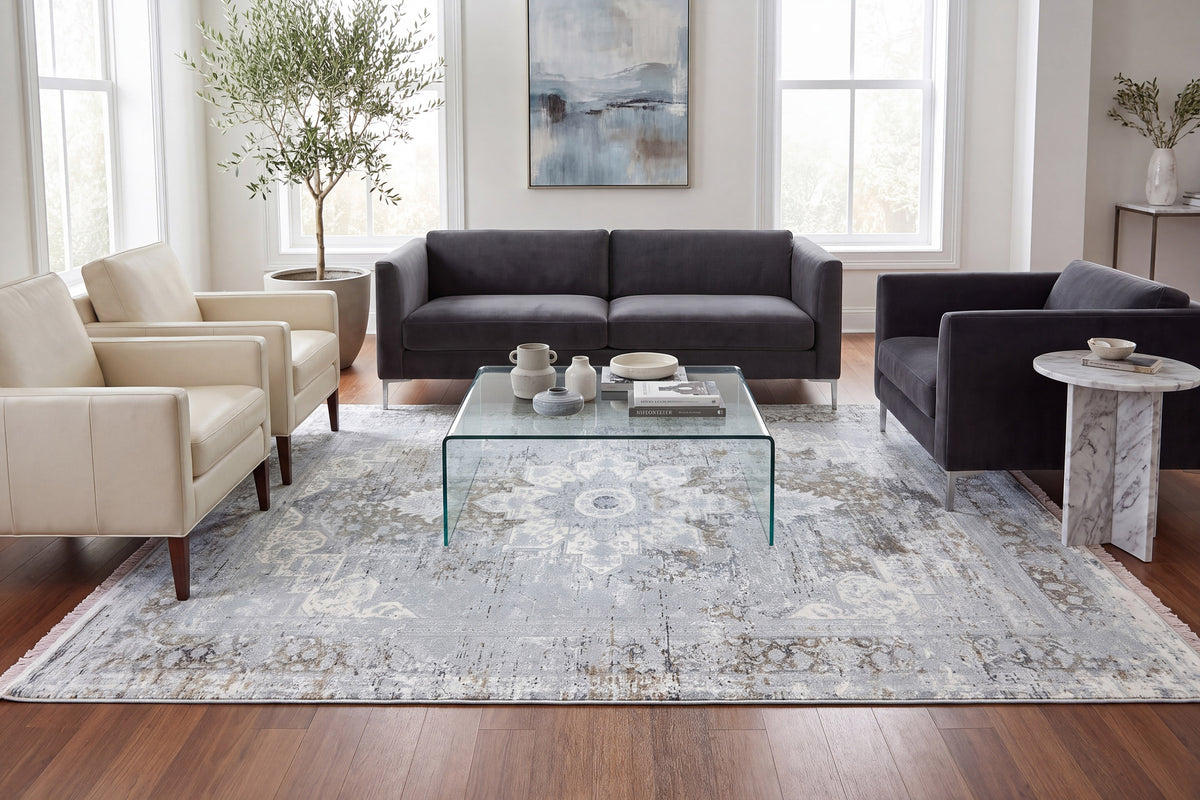 Ruby 2161-900 Grey Area Rug