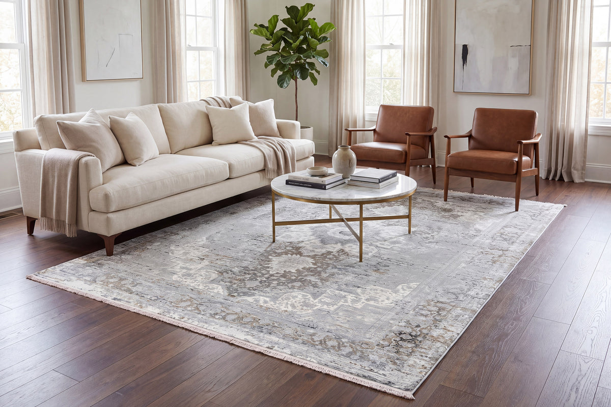 Ruby 2161-900 Grey Area Rug