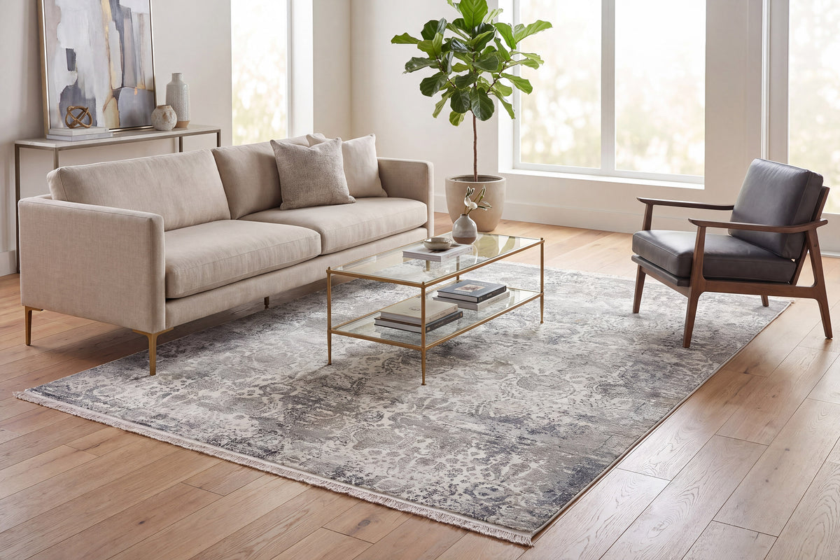 Ruby 2162-190 Ivory/Grey Area Rug