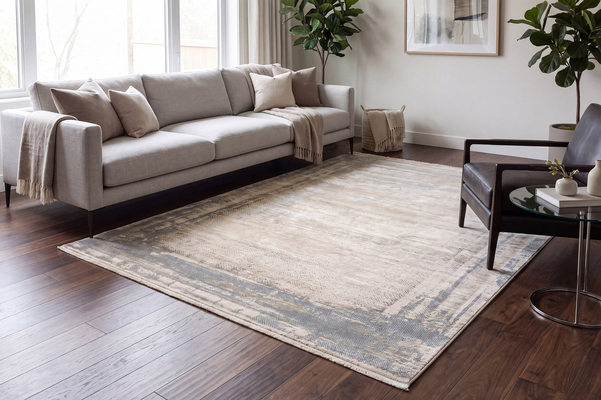 Ruby 2181-150 Ivory/Blue Area Rug