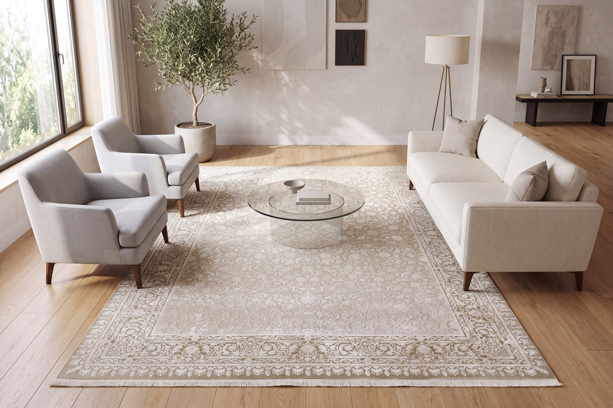 Ruby 2187-810 Beige/Ivory Area Rug