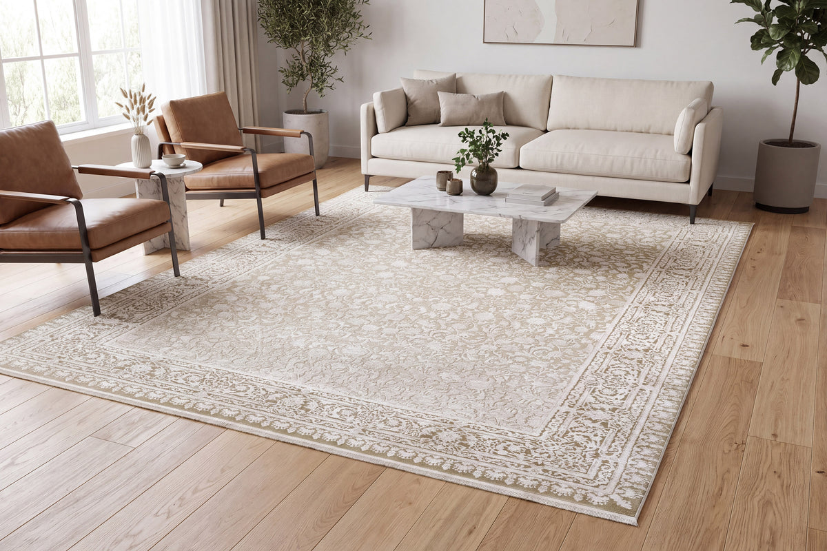 Ruby 2187-810 Beige/Ivory Area Rug