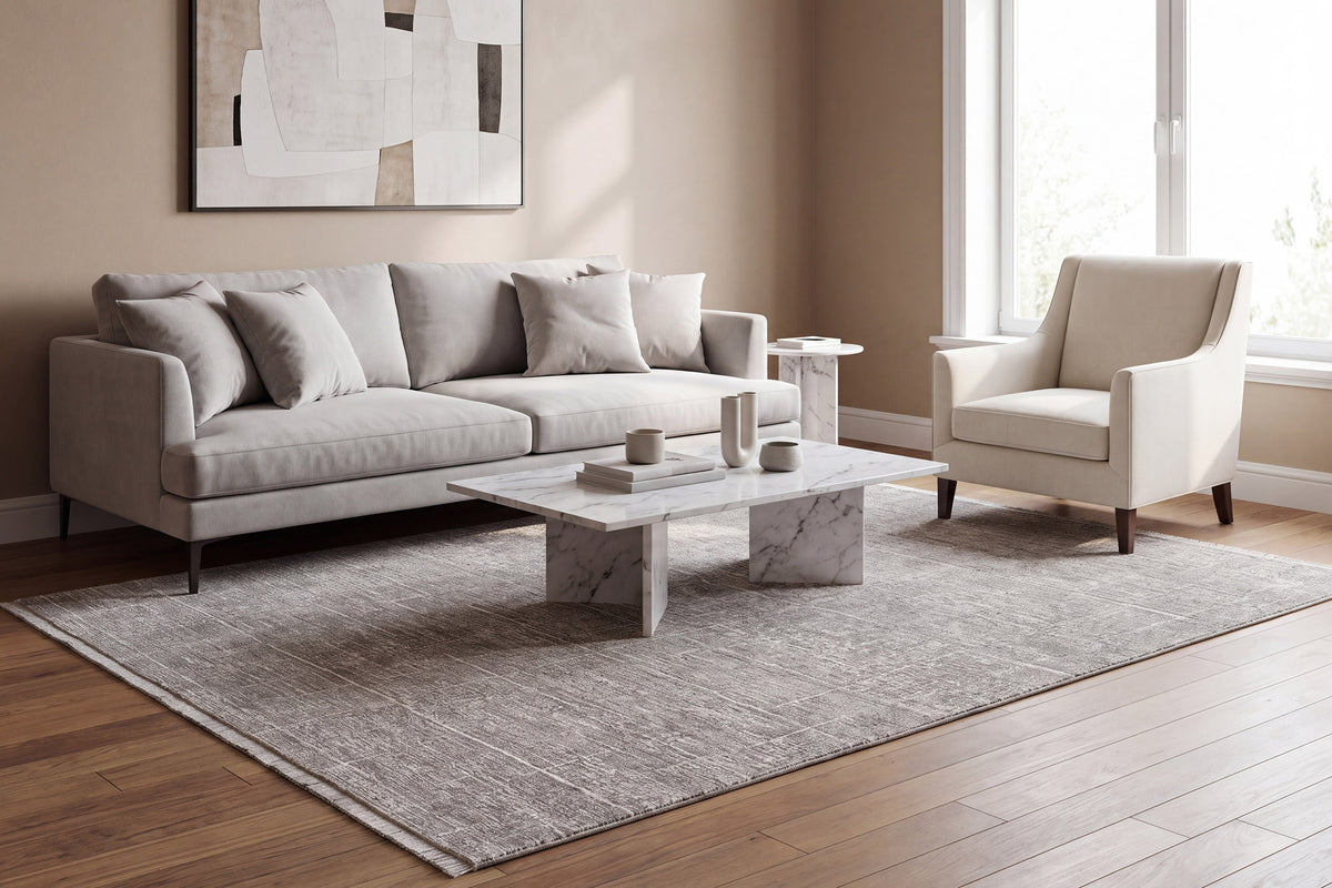 Ruby 2188-910 Grey/Ivory Area Rug