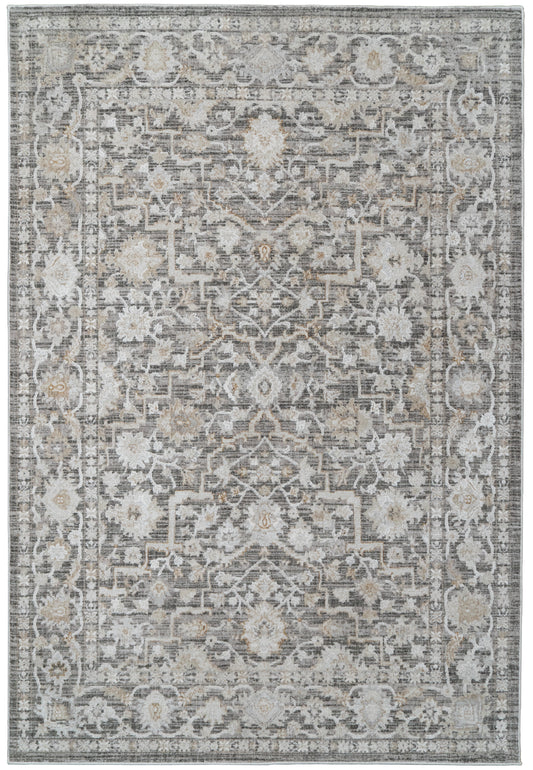 Saffron 16613-981 Grey/Beige/Ivory Area Rug