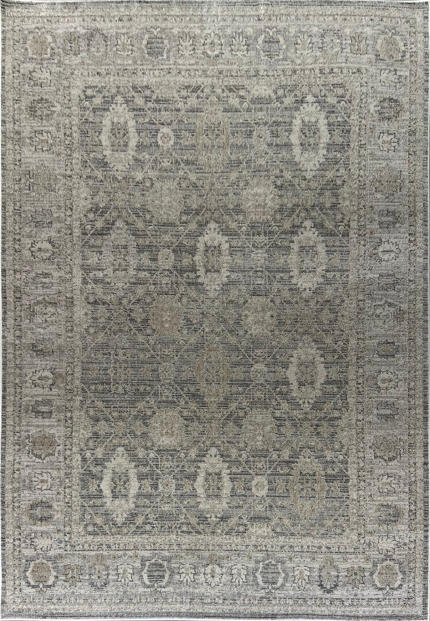 Saffron 16618-918 Grey/Ivory/Beige Area Rug