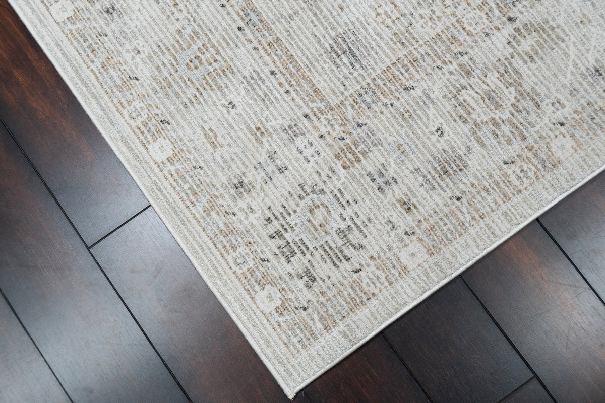 Saffron 16612-890 Beige/Grey Area Rug