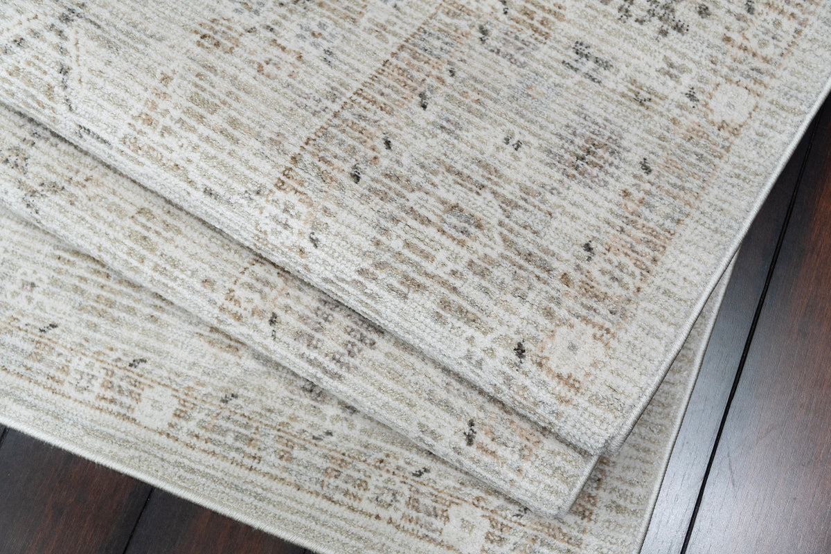 Saffron 16612-890 Beige/Grey Area Rug