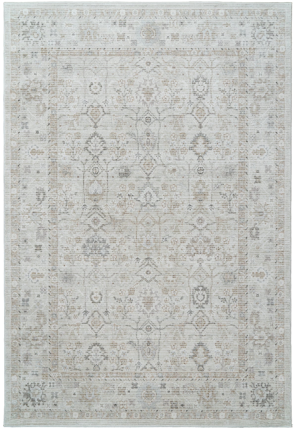 Saffron 16612-890 Beige/Grey Area Rug