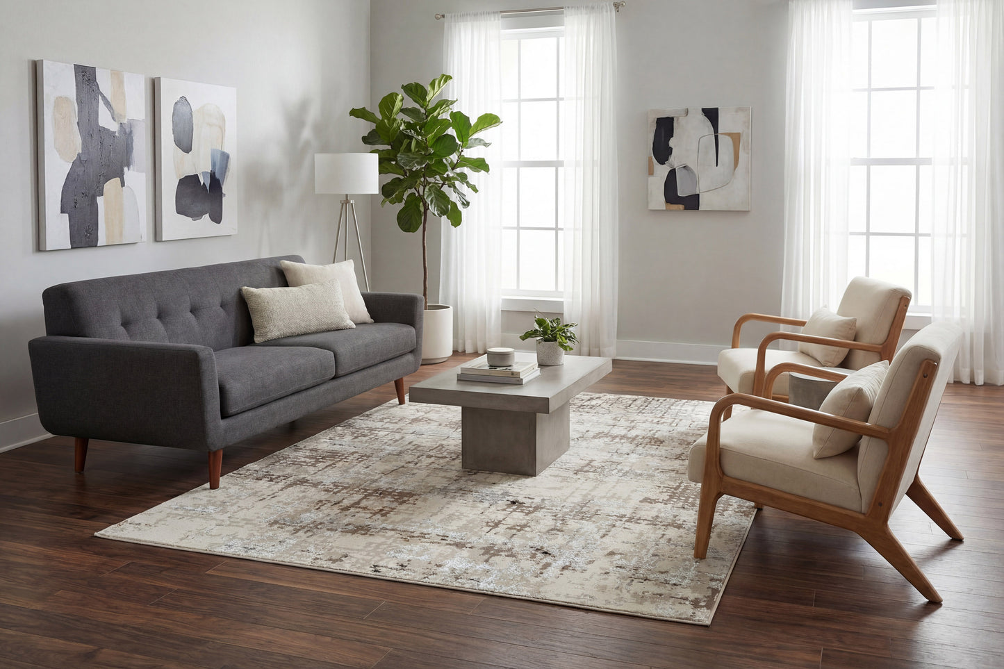 Safir 9270-800 Beige Area Rug