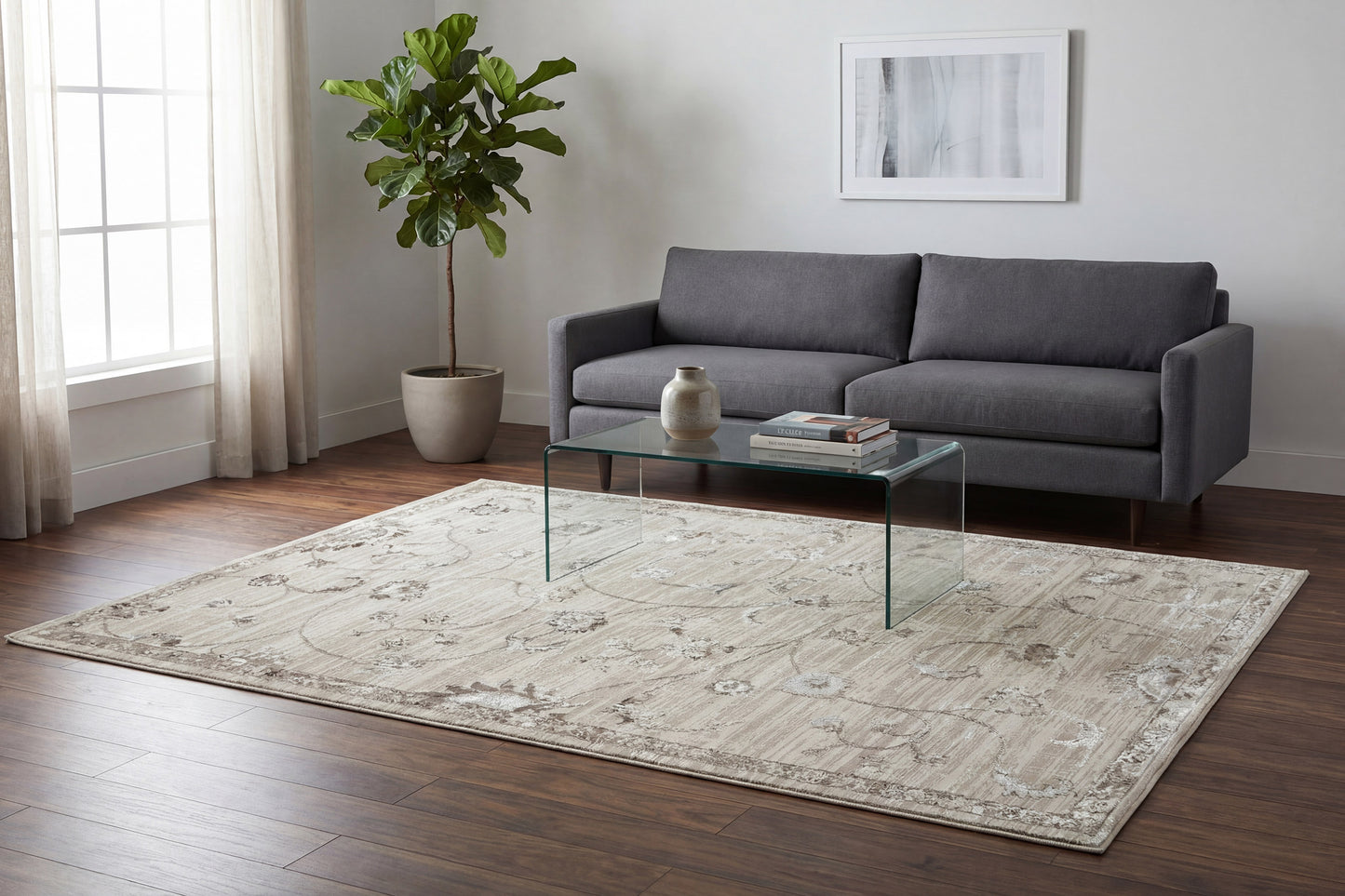 Safir 9272-890 Beige/Grey Area Rug