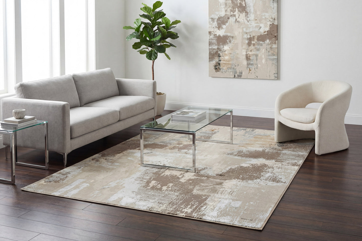 Safir 9273-899 Beige/Multi Area Rug