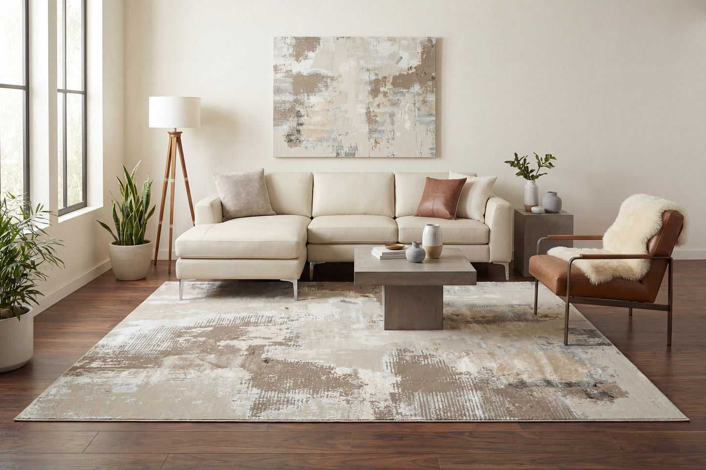 Safir 9273-899 Beige/Multi Area Rug